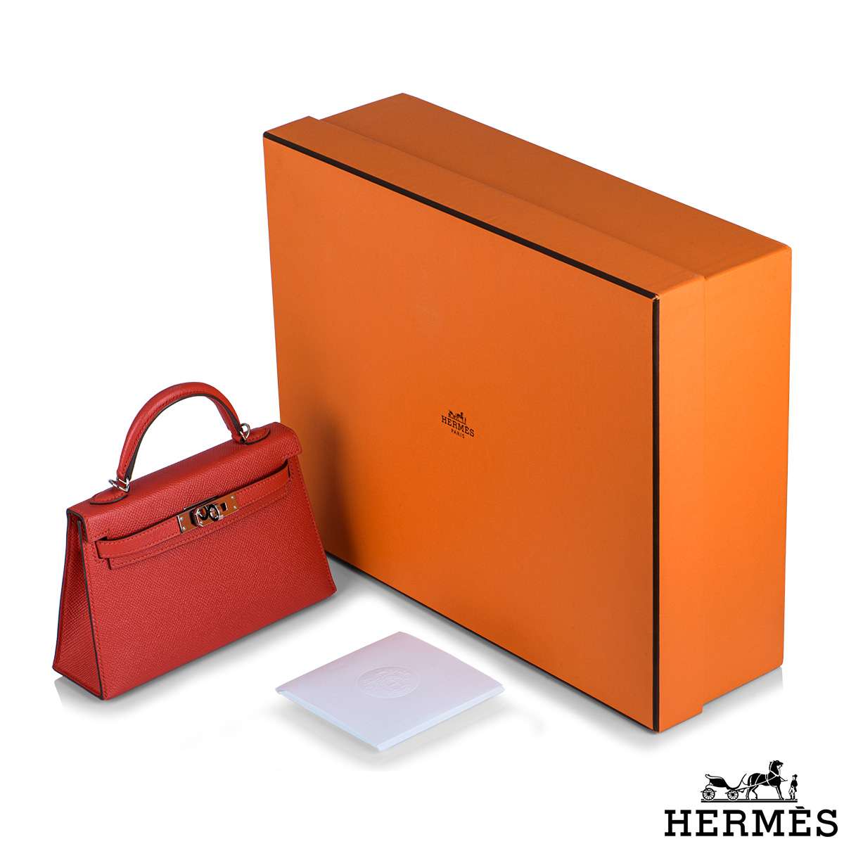 Hermes Kelly 19 cm Rouge Tomate Epsom